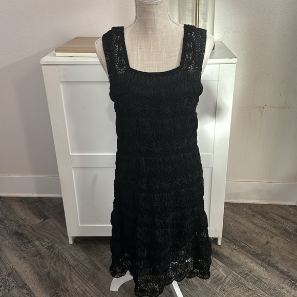 Diane Von Furstenberg NWT Crochet Flower Unique Sheer Dress with 2 Free Slips - Picture 12 of 17